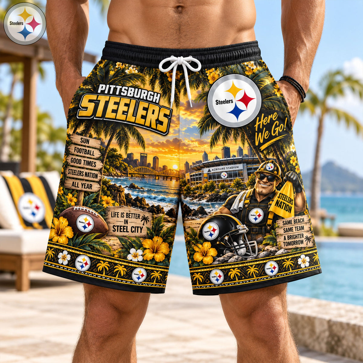 Premium Hawaiian Shorts HANNN TND PIST 1609266