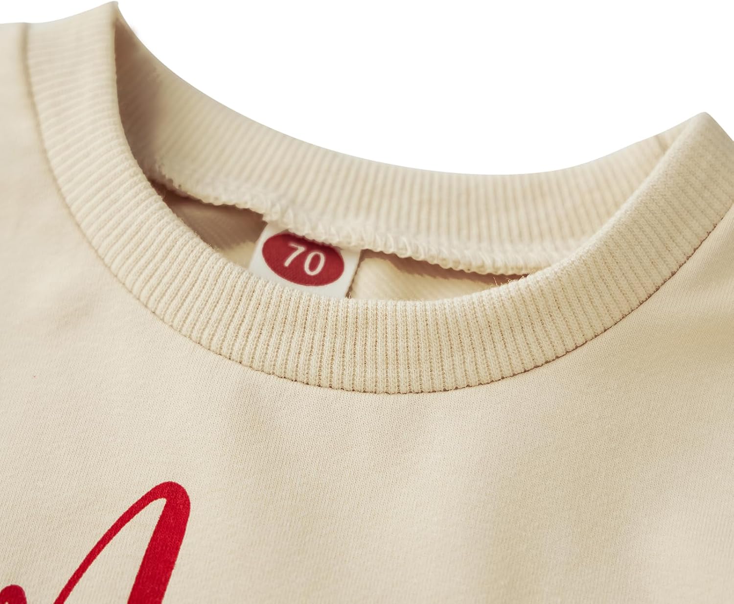 Karuedoo Mommy and Me Valentines Outfits Family Matching Shirts Letter Print Crewneck Long Sleeve Sweatshirt Pullover Top