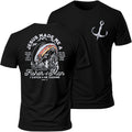 Dad Shirt for Men Christian Fishing Tees Father's Day Tshirt Papa Birthday Gift Short Sleeve Top
