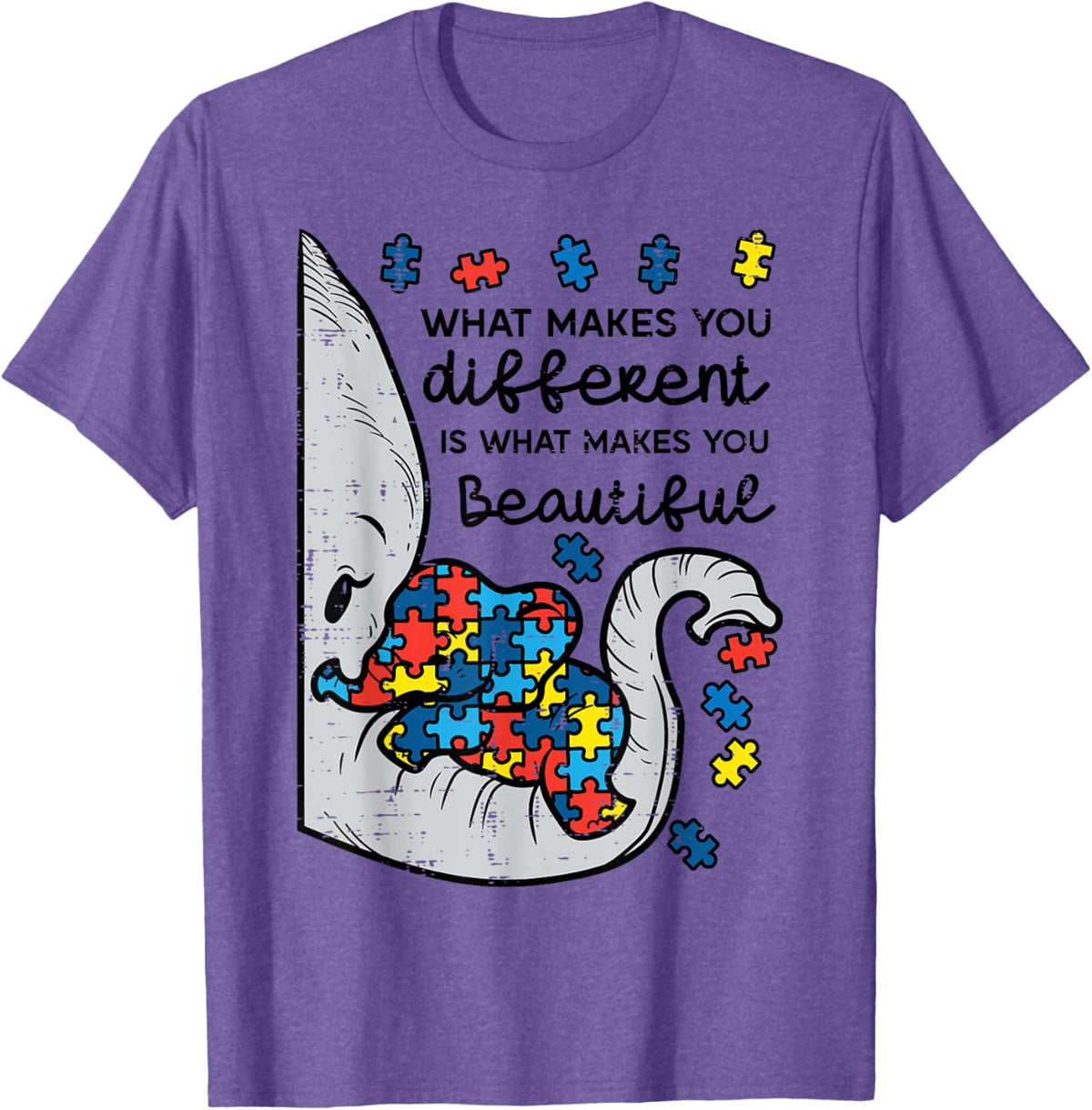 What Makes You Different Beautiful Elephant Autism Awareness