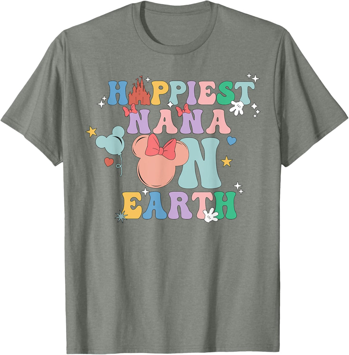 Happiest Nana On Earth Groovy Mom Mother's Day Mother Shirt