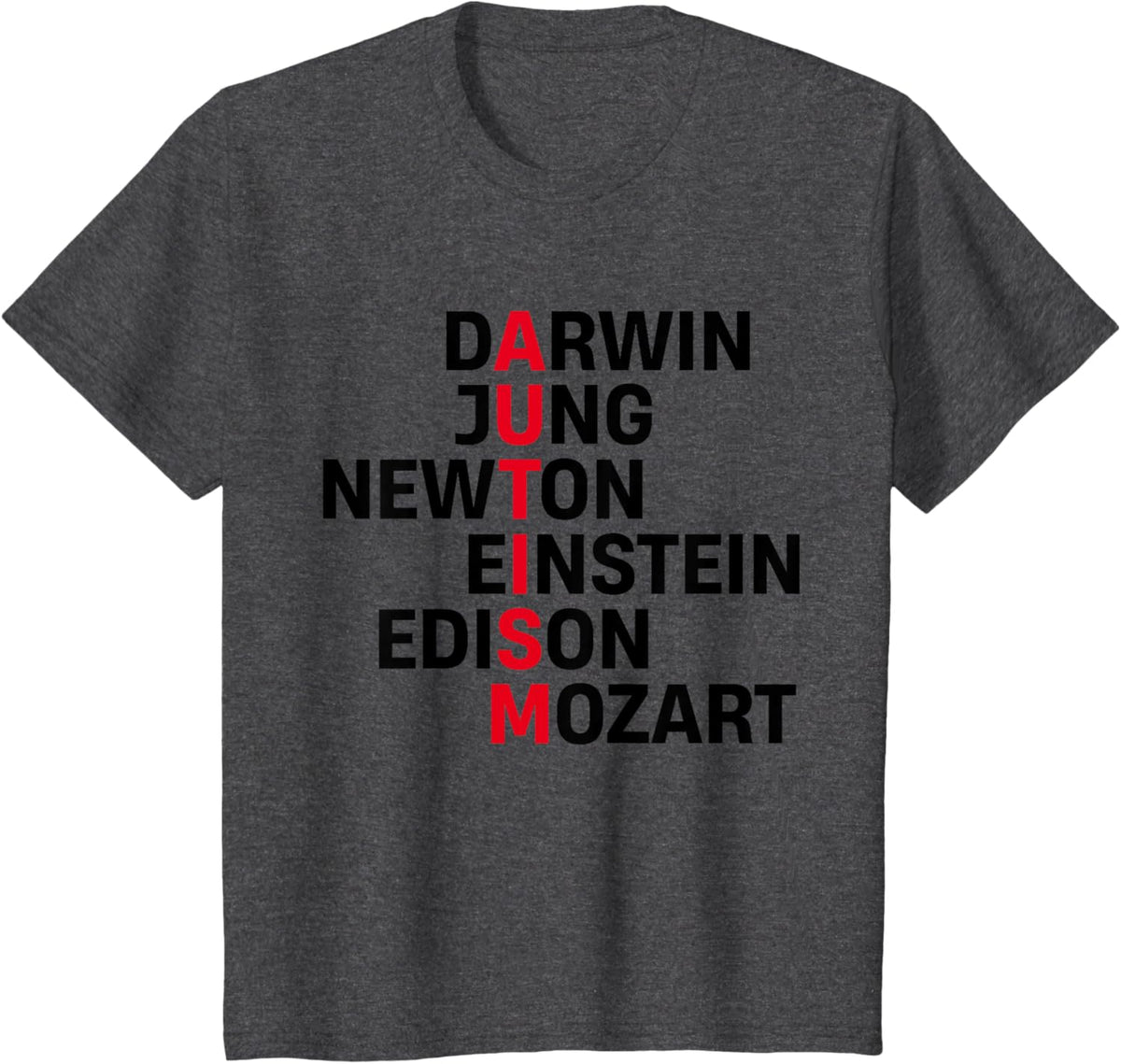Darwin Jung Newton Einstein Edison Mozart Autism Awareness