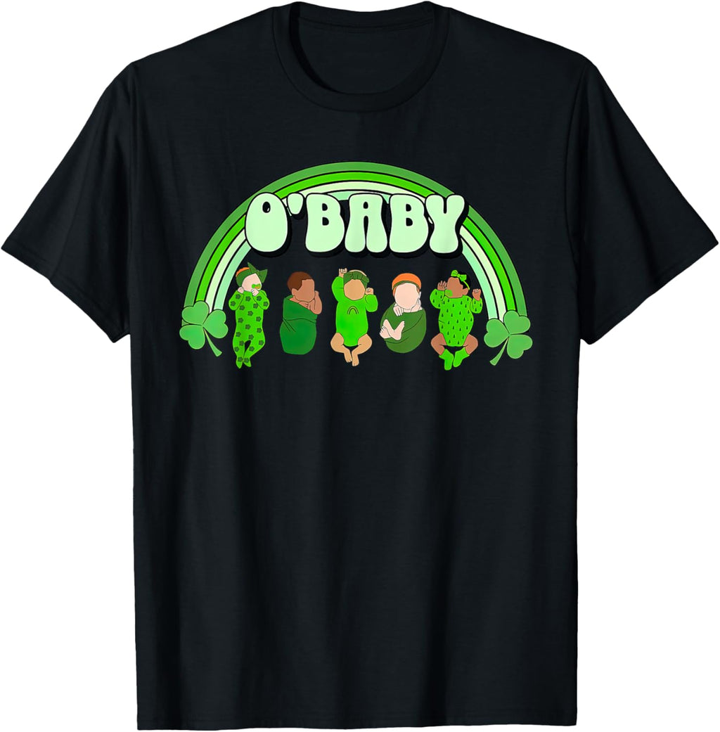Rainbow Labor And Delivery Nurse Saint Patrick's Day NICU